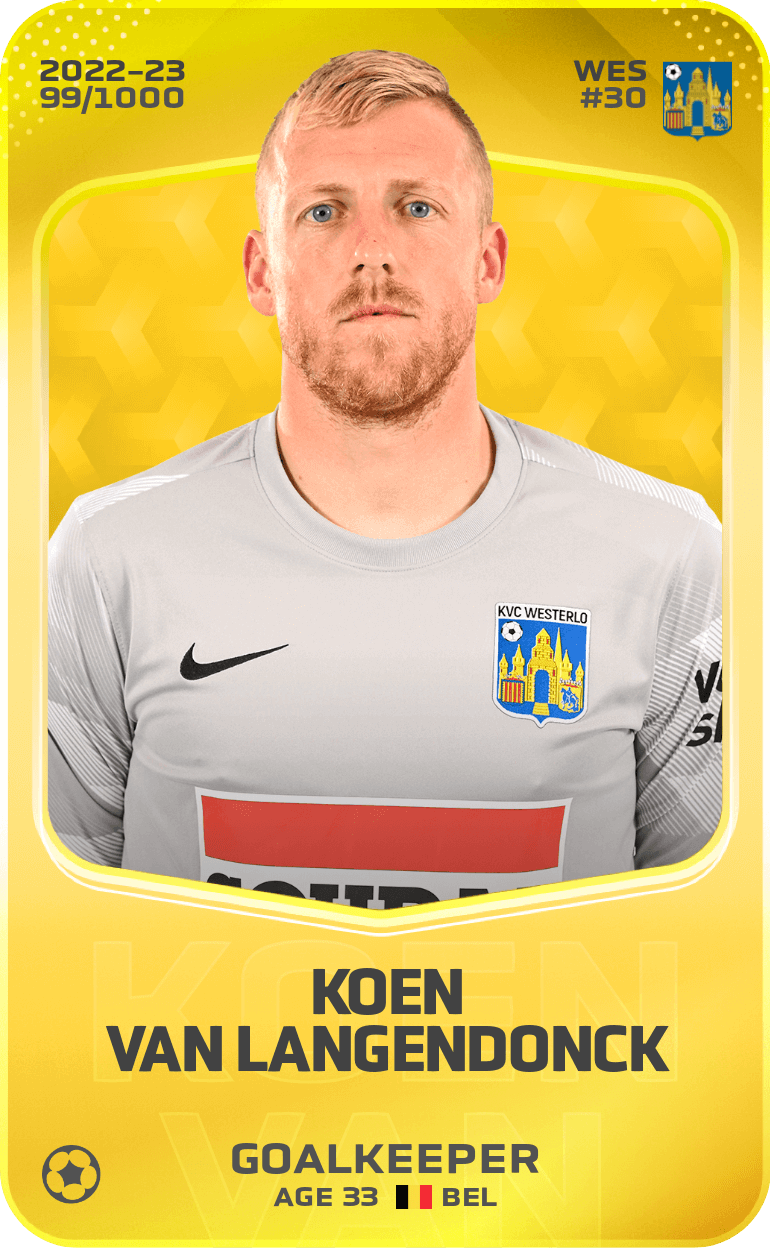 Koen Van Langendonck 2022-23 • Limited 99/1000