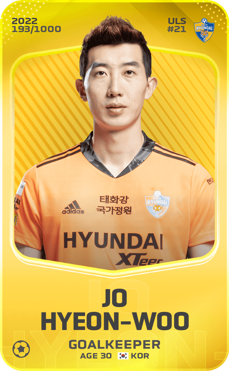Jo Hyeon-Woo 2022-23 • Limited 193/1000