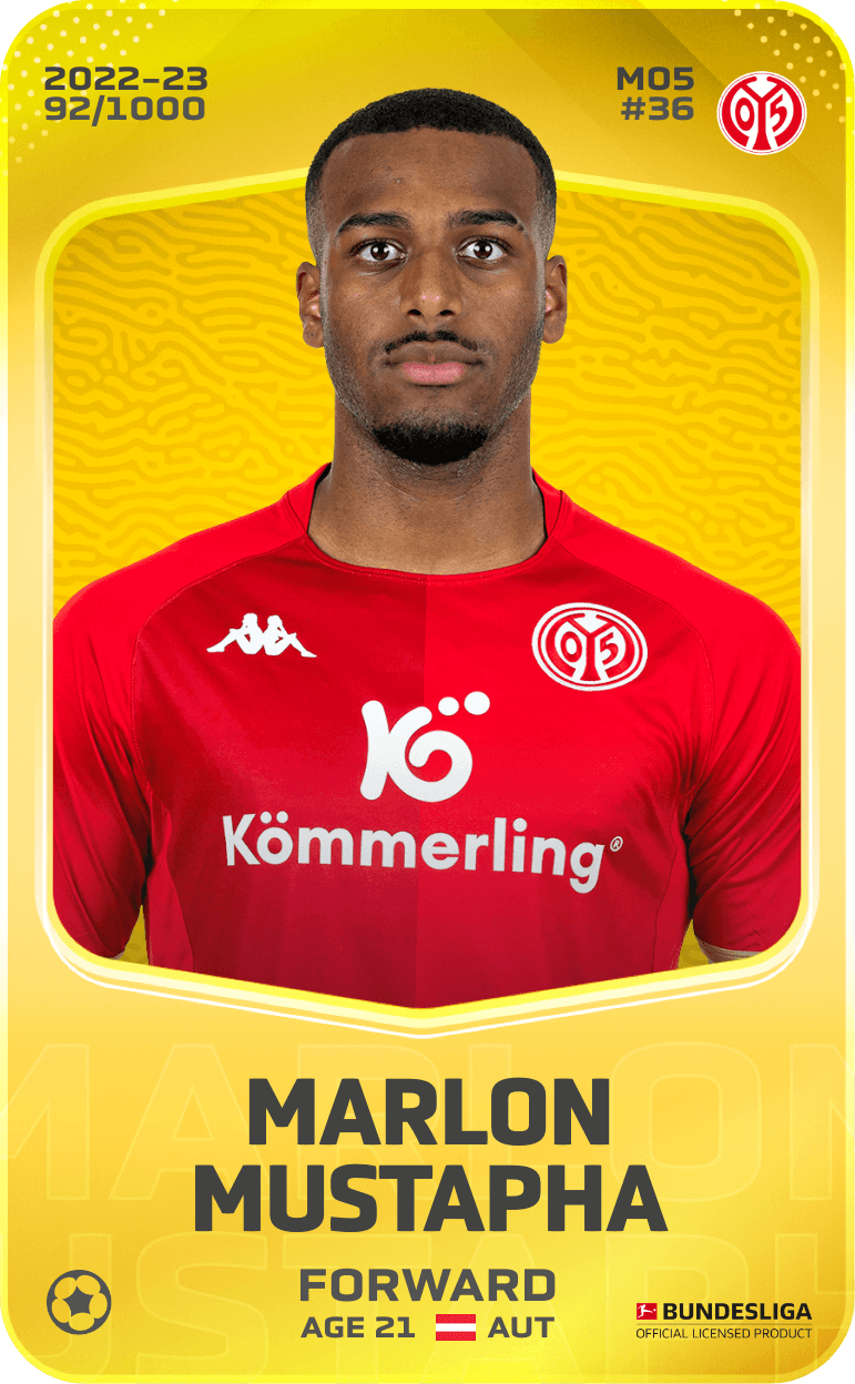 Marlon Mustapha 2022-23 • Limited 92/1000