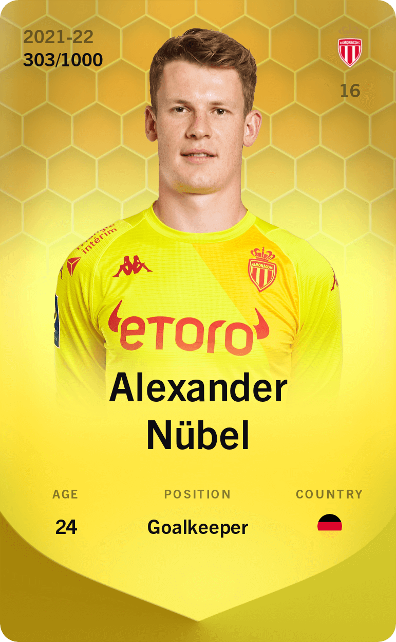 Alexander Nübel 2021-22 • Limited 303/1000