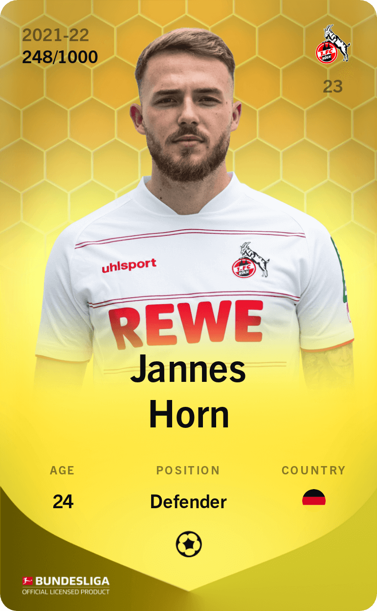 Jannes Horn 2021-22 • Limited 248/1000
