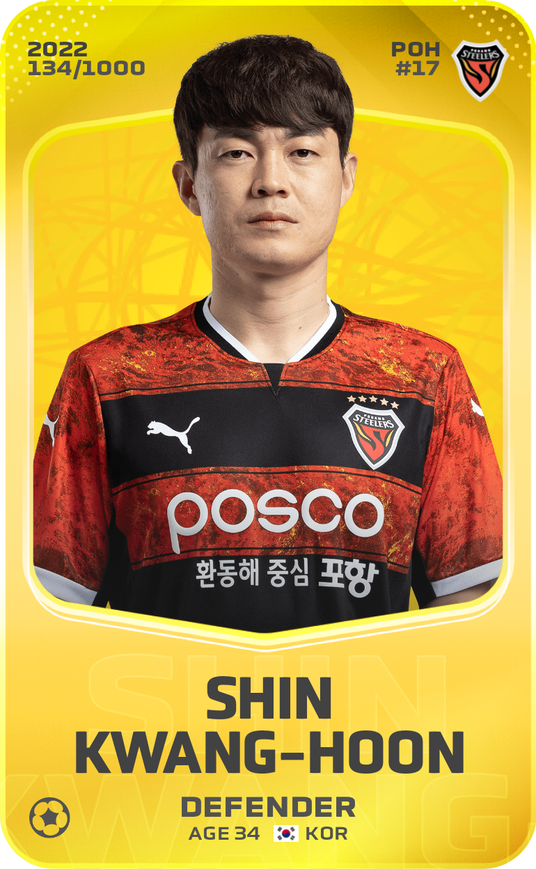 Sorare - Sorare Official - Shin Kwang-Hoon 2022-23 • Limited 134/1000 - NFT # 75469295649591831623421615867659590592337338818174521818711276508175737344764