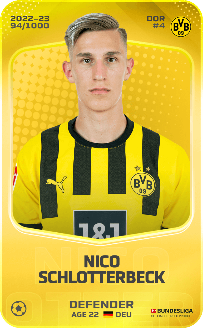 Nico Schlotterbeck 2022-23 • Limited 94/1000