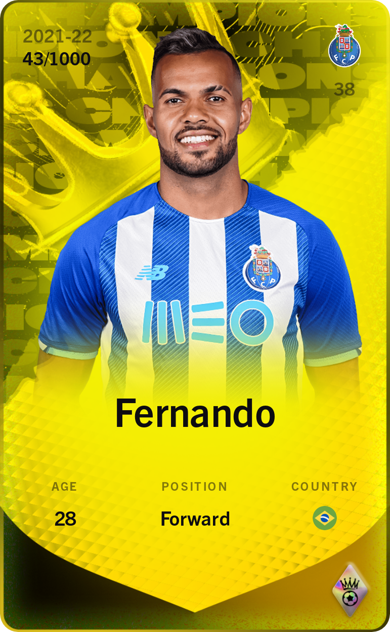 Sorare - Sorare Official - Fernando 2021-22 • Limited 43/1000 - NFT # 96109568346318321236938796592335727726414411142125665201751991723613024055478