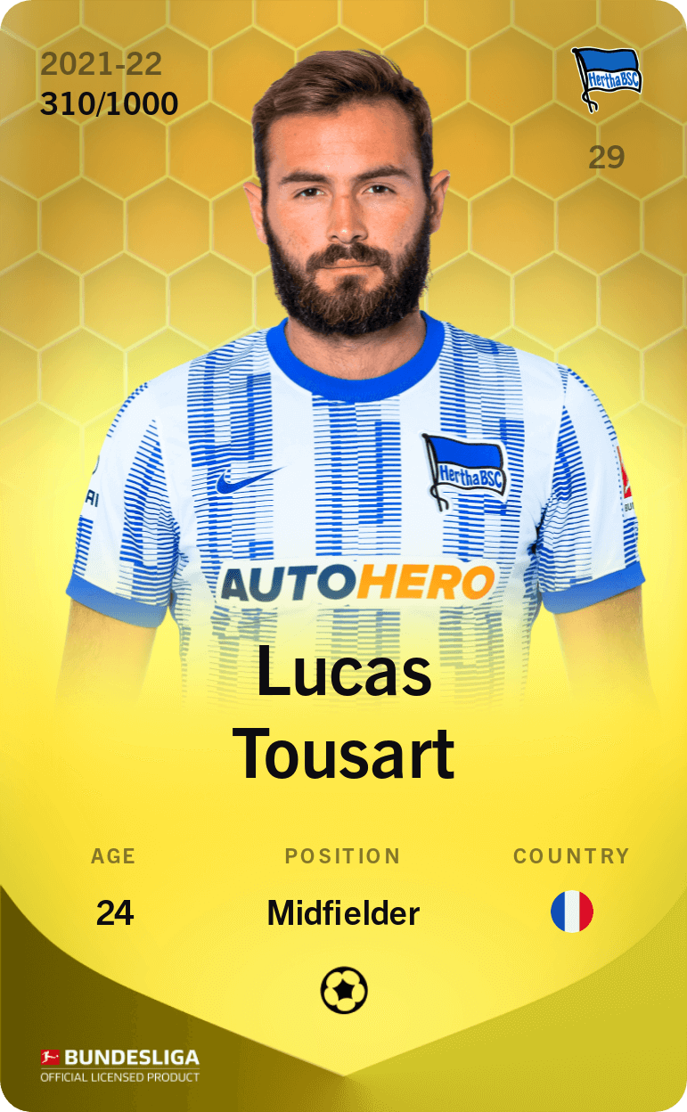 Lucas Tousart 2021-22 • Limited 310/1000