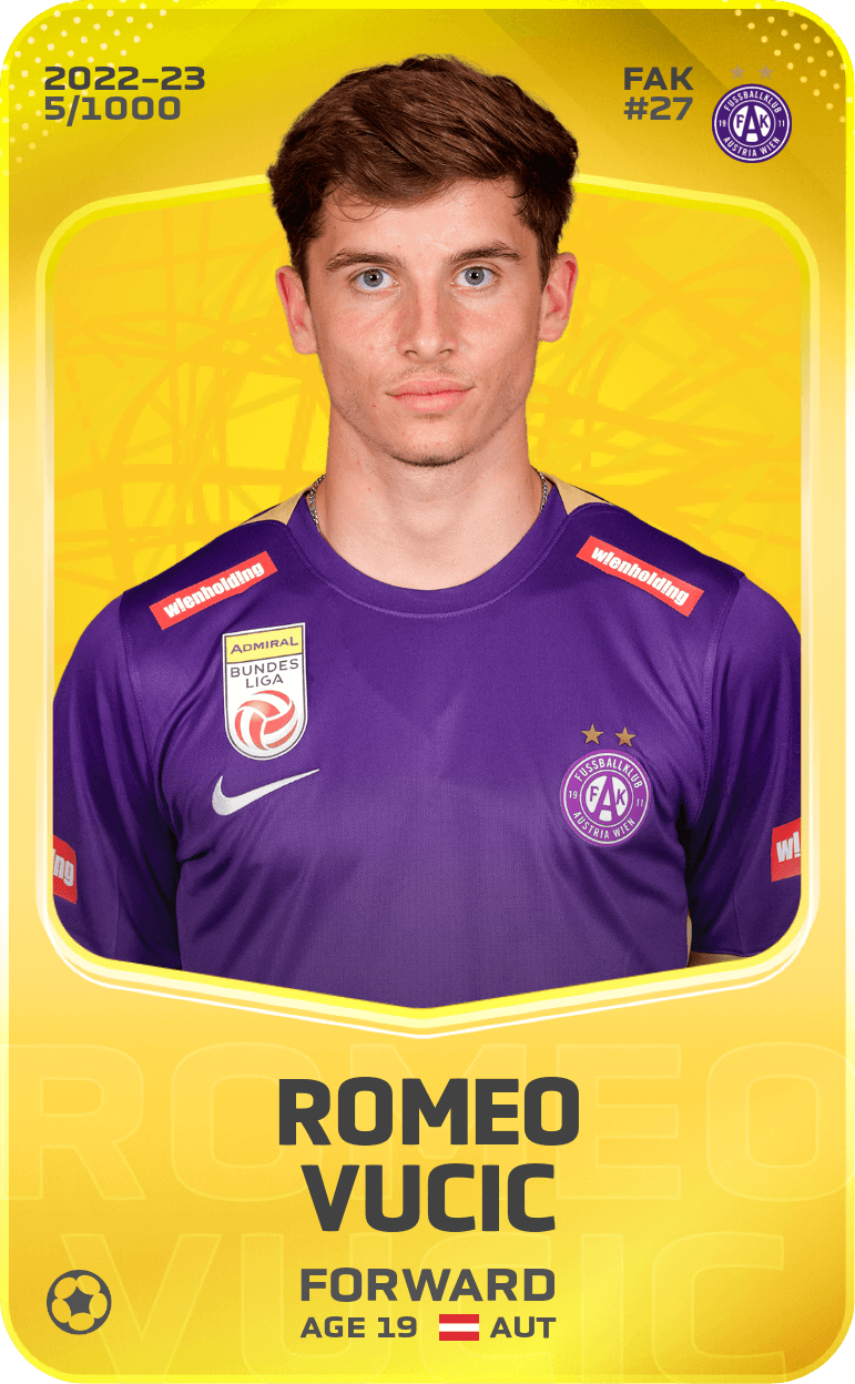Romeo Vucic 2022-23 • Limited 5/1000