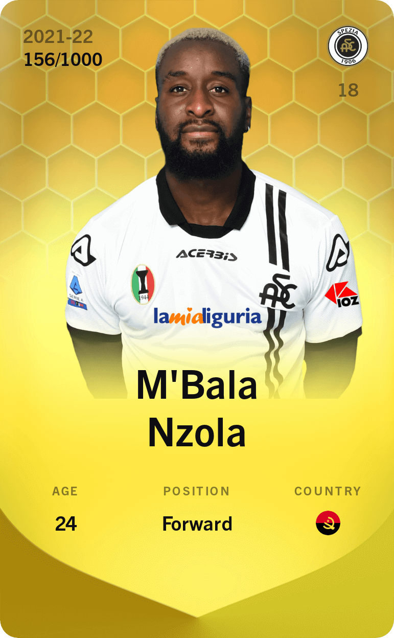 M'Bala Nzola 2021-22 • Limited 156/1000