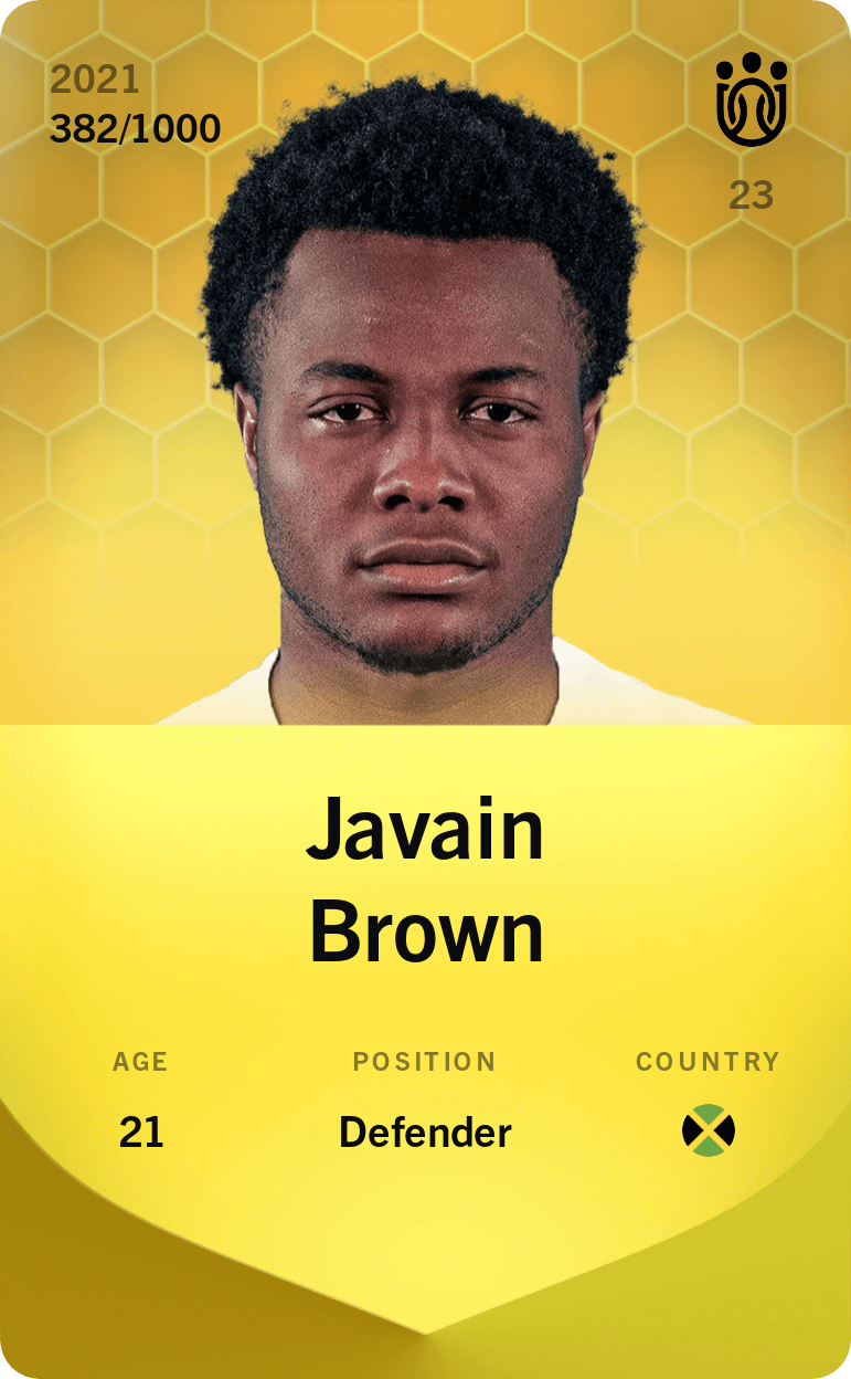 Javain Brown 2021-22 • Limited 382/1000