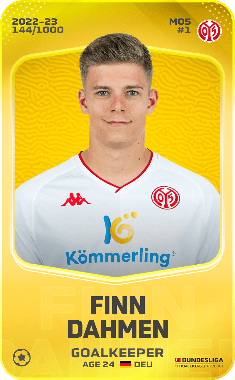 Finn Dahmen 2022-23 • Limited 144/1000