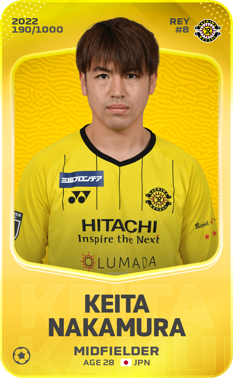 Sorare - Sorare Official - Keita Nakamura 2022-23 • Limited 190/1000 - NFT # 55575720100503155960742082626908120409067414699174247543016106074772116277371