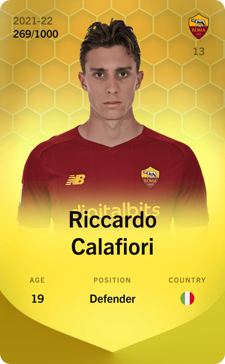 Riccardo Calafiori 2021-22 • Limited 269/1000