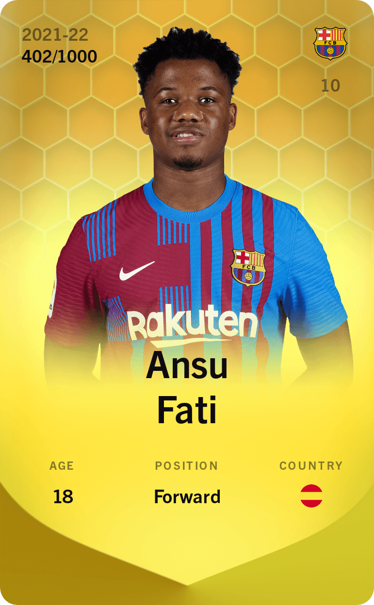 Ansu Fati 2021-22 • Limited 402/1000