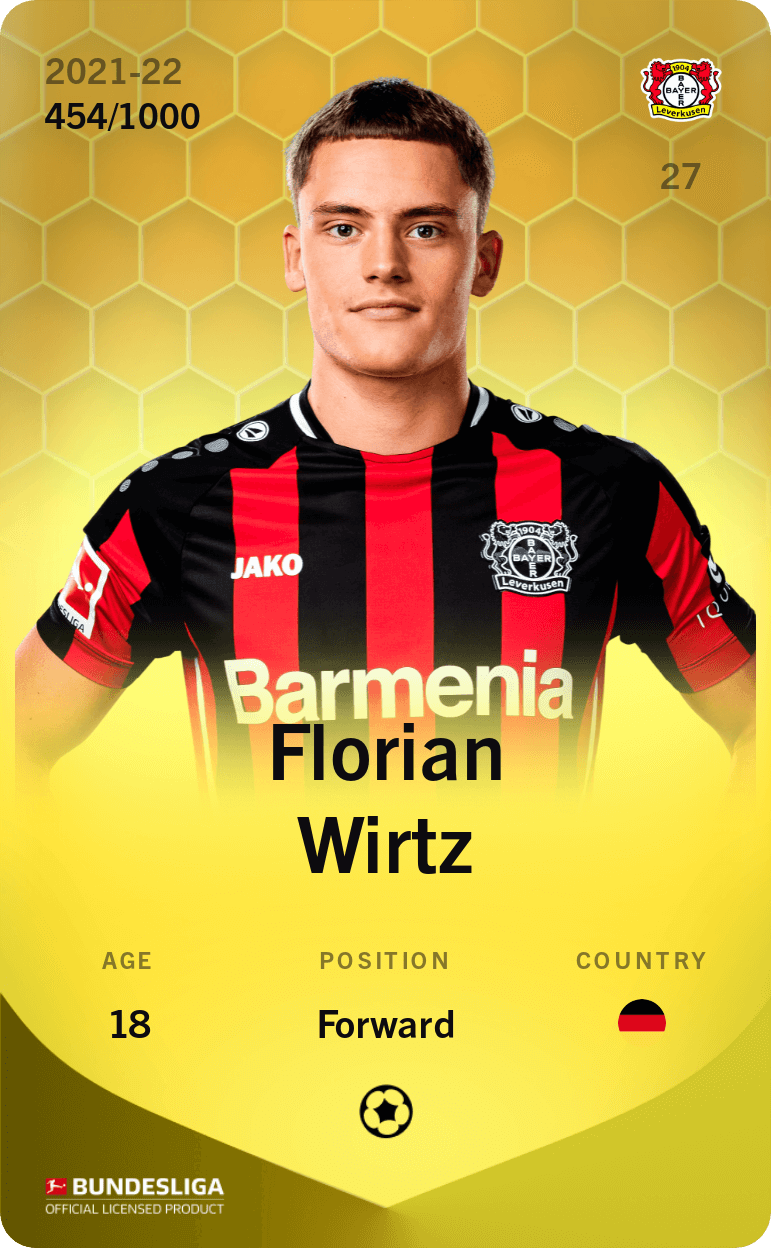 Florian Wirtz 2021-22 • Limited 454/1000