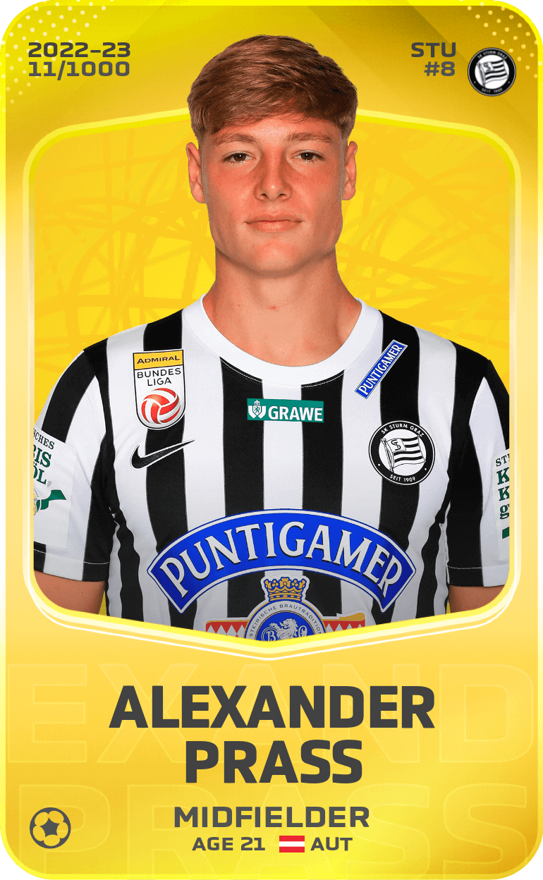 Alexander Prass 2022-23 • Limited 11/1000