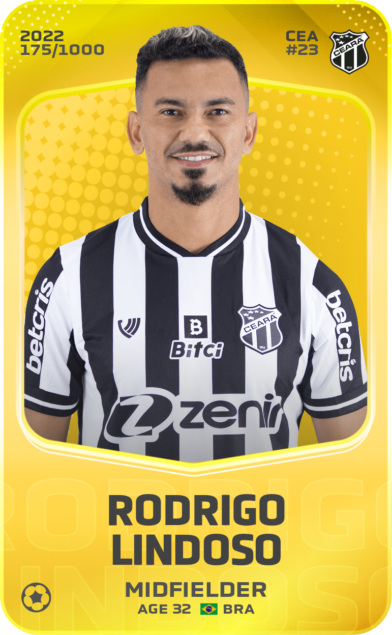 Sorare - Sorare Official - Rodrigo Lindoso 2022-23 • Limited 175/1000 - NFT # 3579745377880081464371444681797582096325445737013656940882511582987445132077