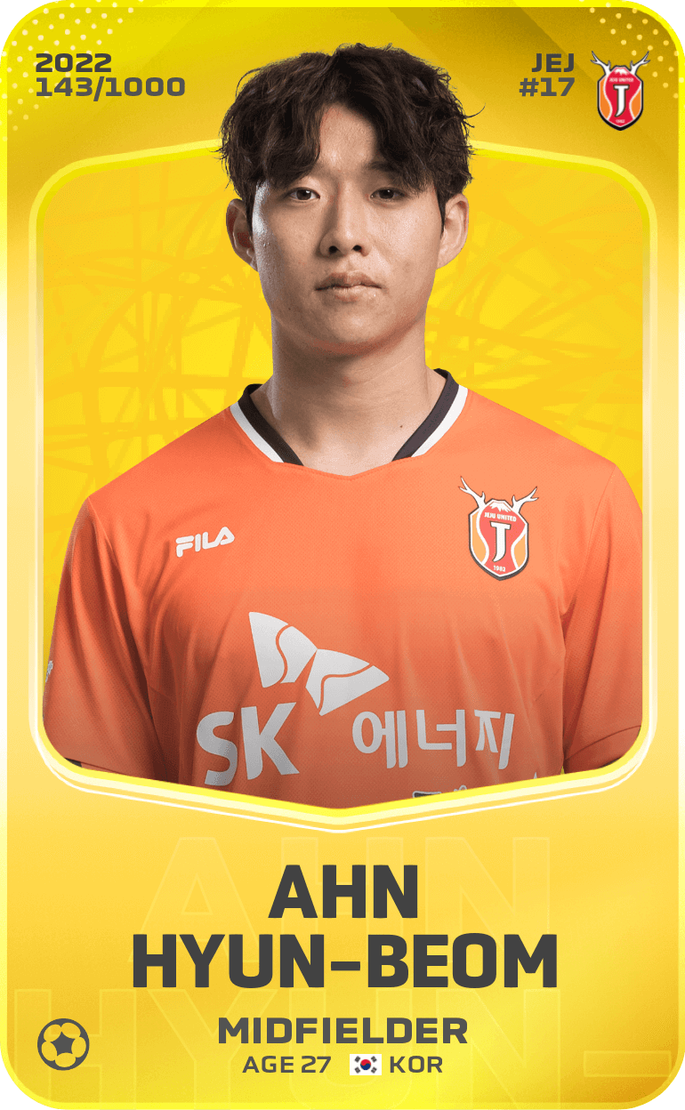 Ahn Hyun-Beom 2022-23 • Limited 143/1000