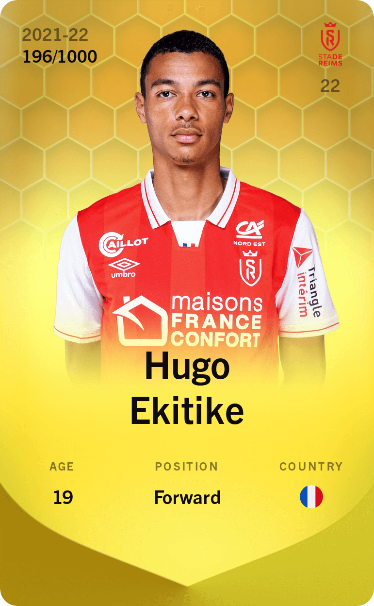 Hugo Ekitike 2021-22 • Limited 196/1000