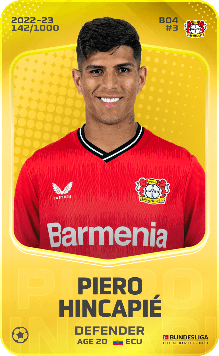 Piero Hincapié 2022-23 • Limited 142/1000