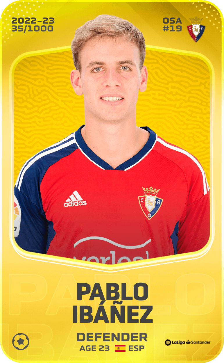 Pablo Ibáñez 2022-23 • Limited 35/1000