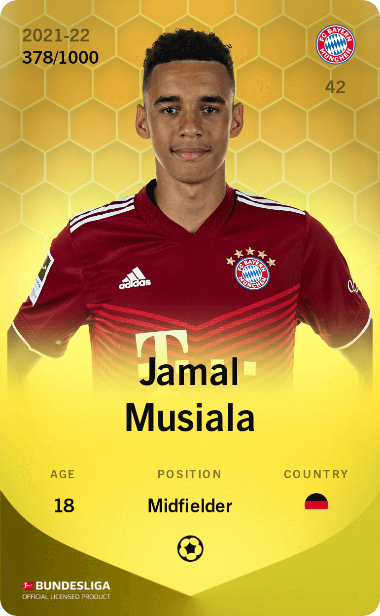Jamal Musiala 2021-22 • Limited 378/1000