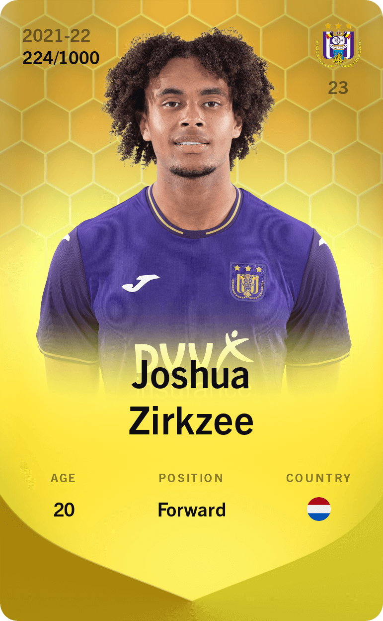 Joshua Zirkzee 2021-22 • Limited 224/1000