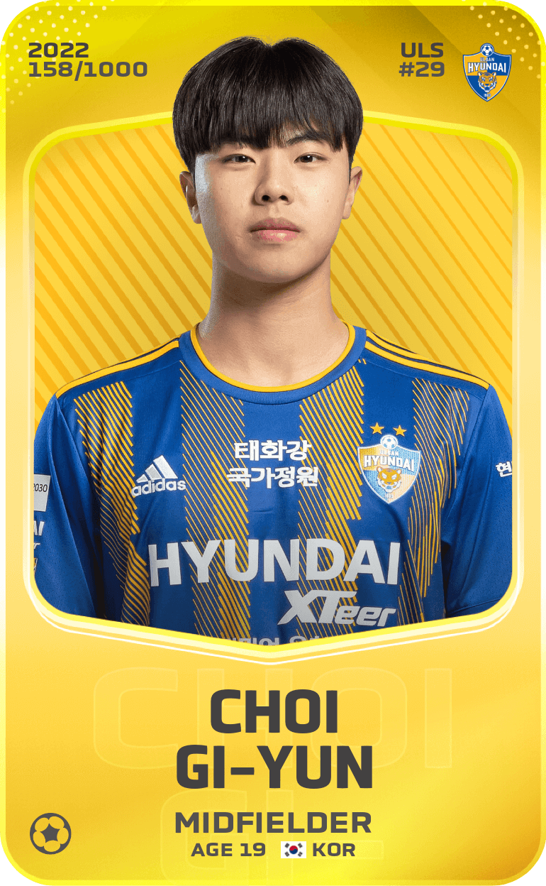 Choi Gi-Yun 2022-23 • Limited 158/1000