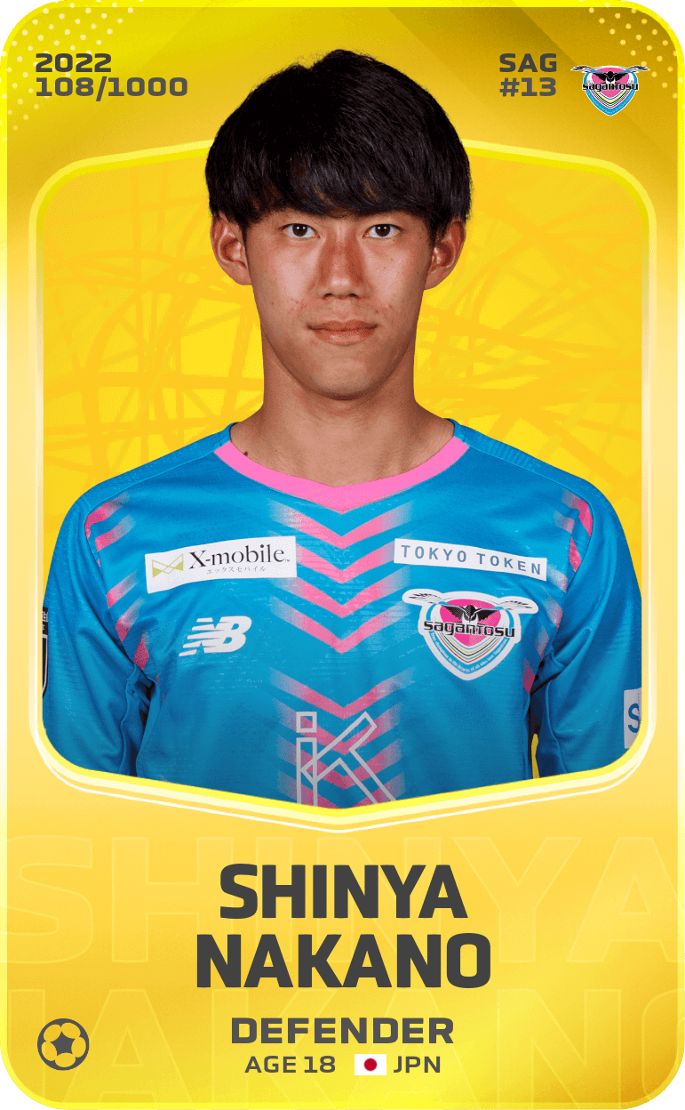 Shinya Nakano 2022-23 • Limited 108/1000