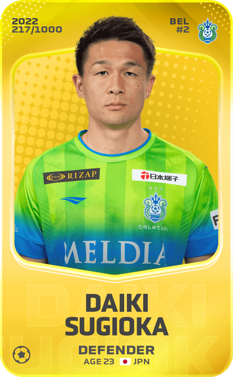 Daiki Sugioka 2022-23 • Limited 217/1000