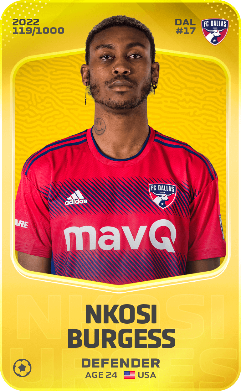 Nkosi Burgess 2022-23 • Limited 119/1000