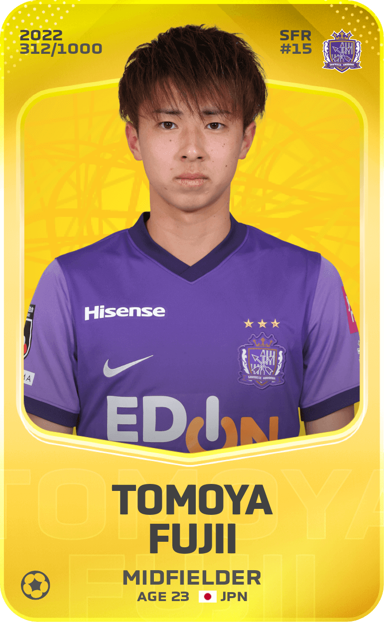 Tomoya Fujii 2022-23 • Limited 312/1000