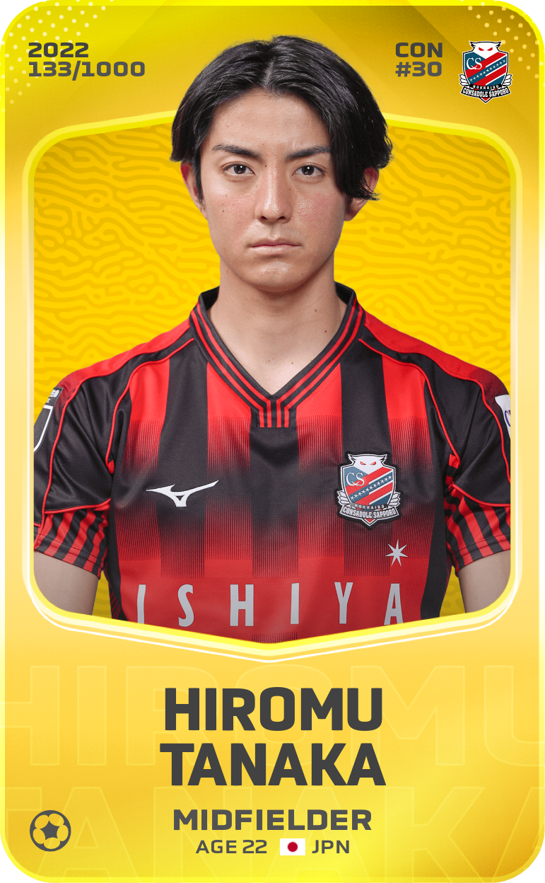 Sorare - Sorare Official - Hiromu Tanaka 2022-23 • Limited 133/1000 - NFT # 7146580189509787655454196101702356076260668130713352424862819705283054476470