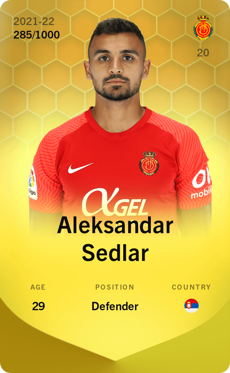 Aleksandar Sedlar 2021-22 • Limited 285/1000