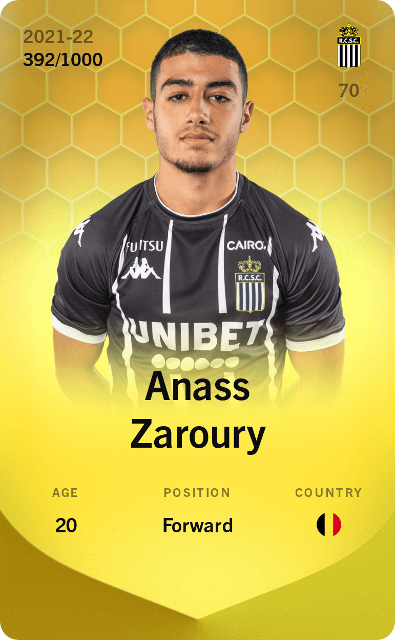 Anass Zaroury 2021-22 • Limited 392/1000