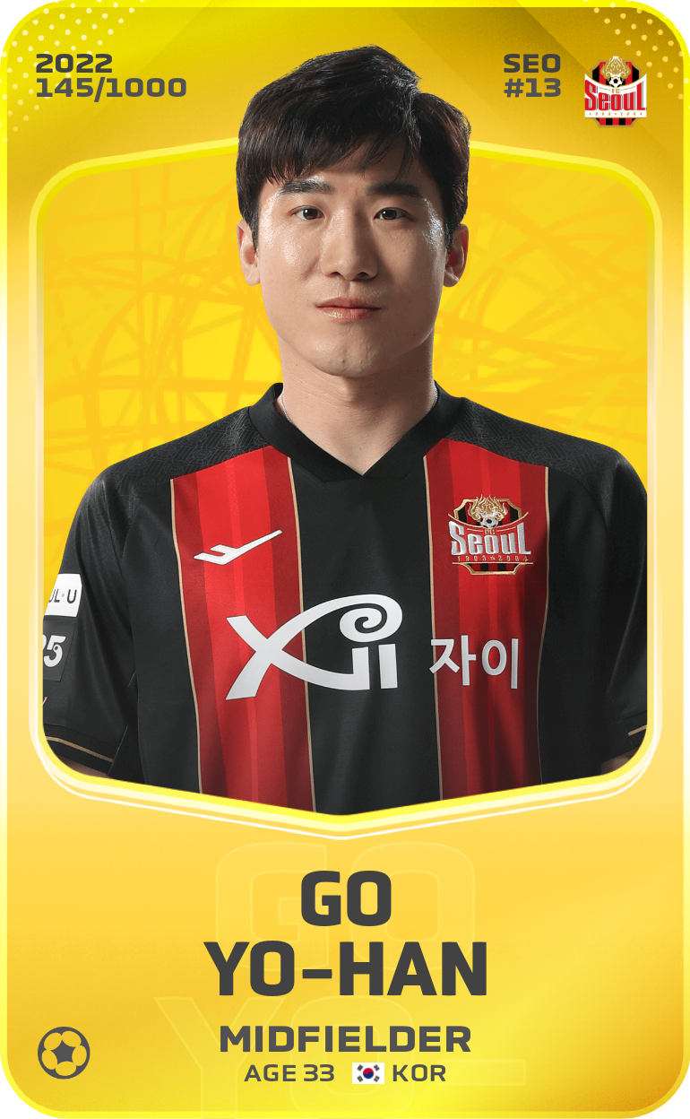 Sorare - Sorare Official - Go Yo-Han 2022-23 • Limited 145/1000 - NFT # 76233105407814660028149550525602474882145975246951405726356852594054399591010