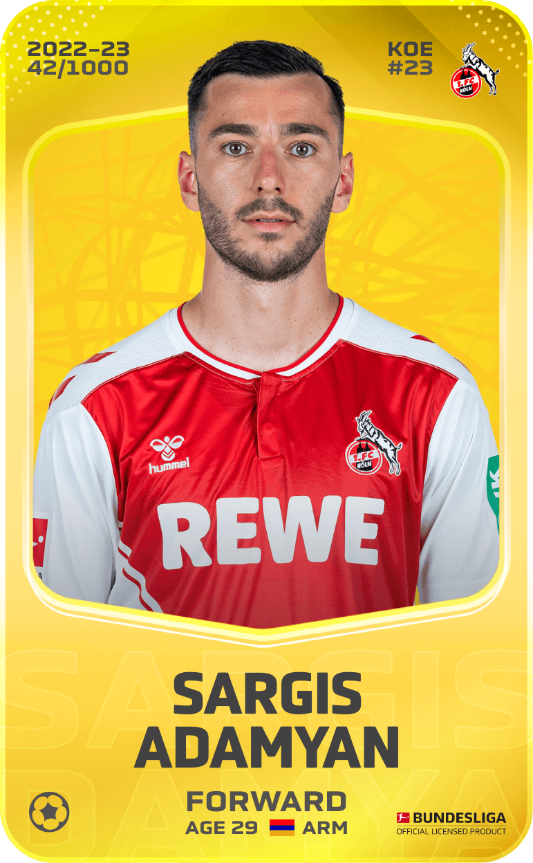 Sargis Adamyan 2022-23 • Limited 42/1000