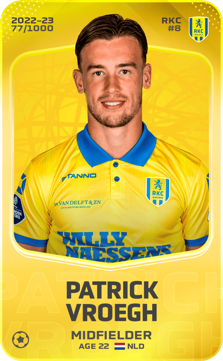 Patrick Vroegh 2022-23 • Limited 77/1000