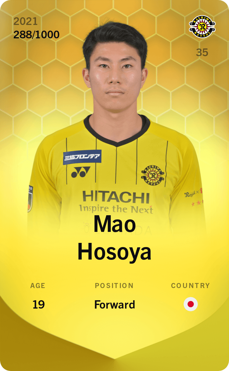 Mao Hosoya 2021-22 • Limited 288/1000