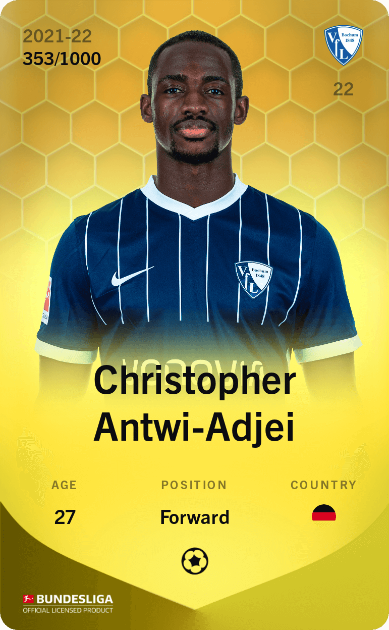 Christopher Antwi-Adjei 2021-22 • Limited 353/1000