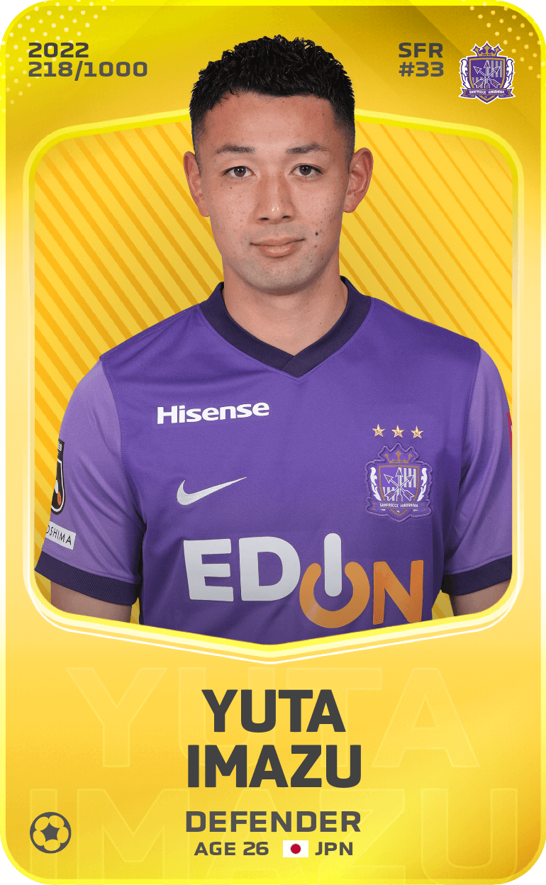 Yuta Imazu 2022-23 • Limited 218/1000