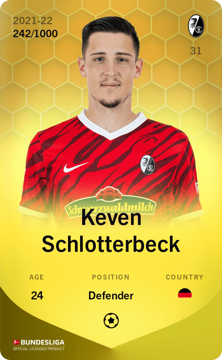 Keven Schlotterbeck 2021-22 • Limited 242/1000