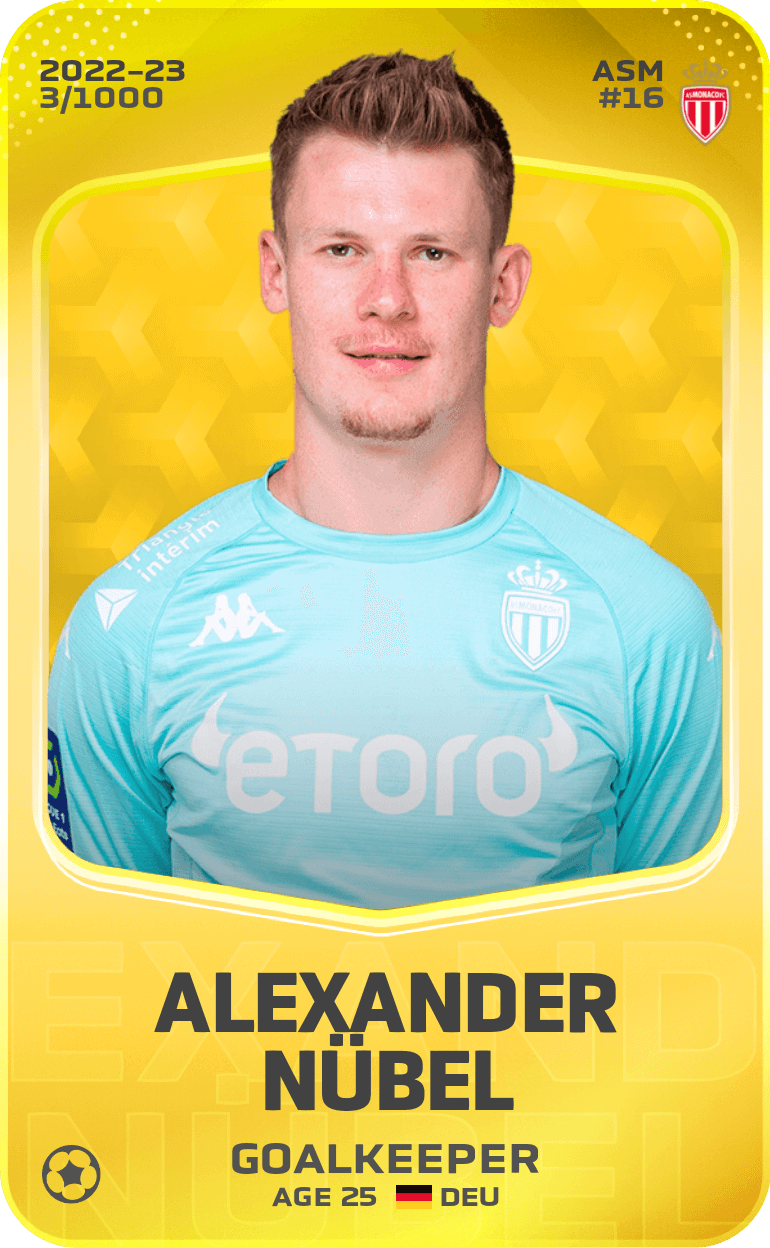 Alexander Nübel 2022-23 • Limited 3/1000