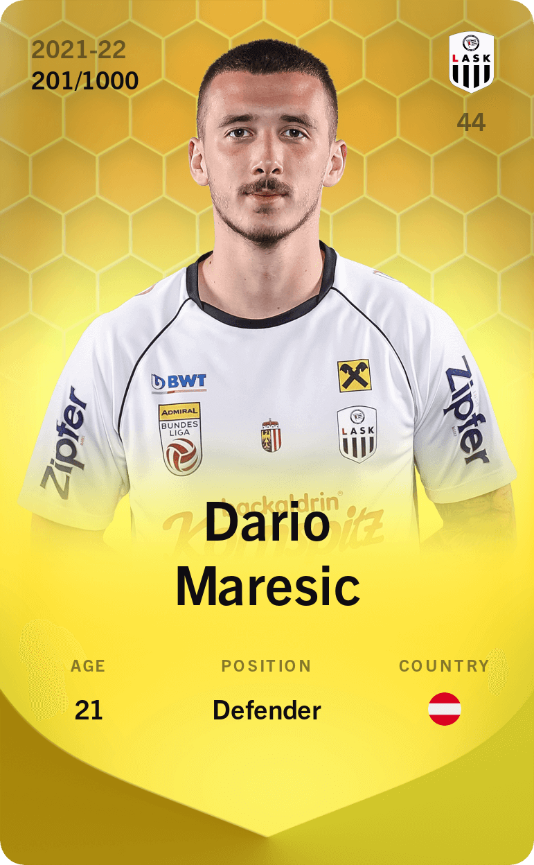 Dario Maresic 2021-22 • Limited 201/1000