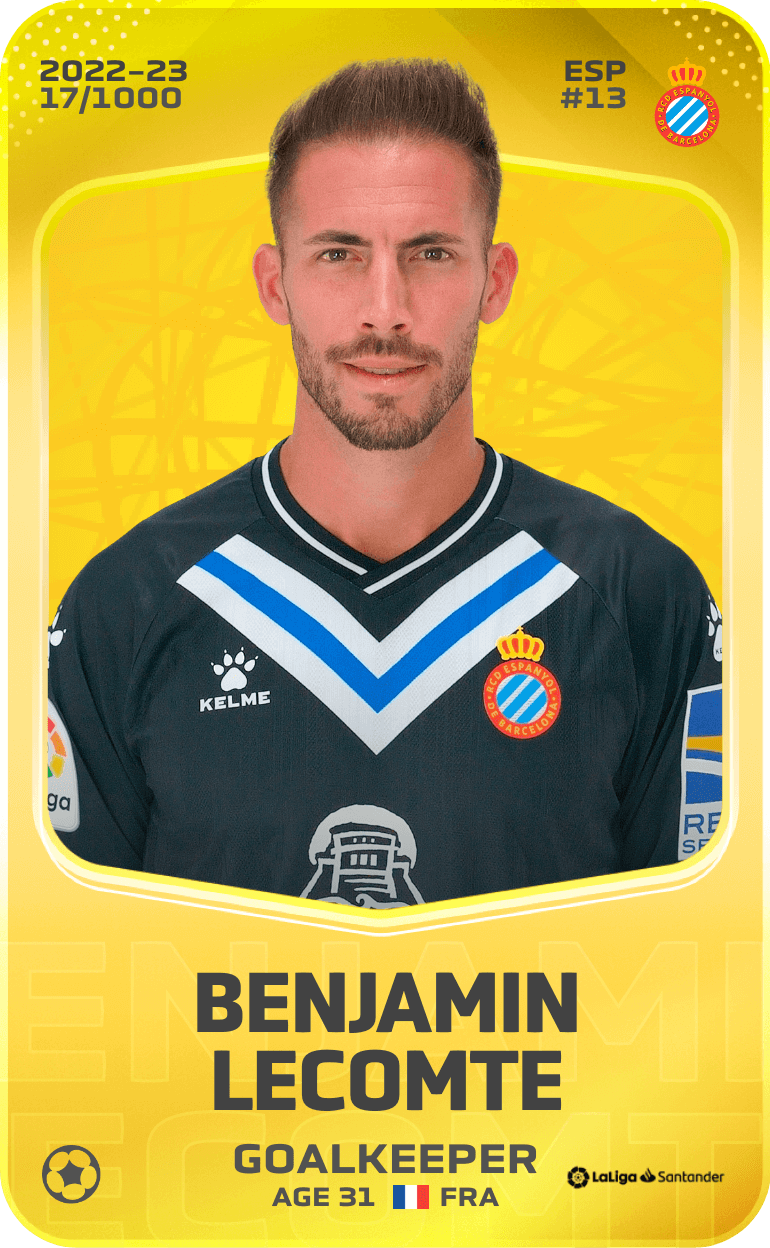 Benjamin Lecomte 2022-23 • Limited 17/1000