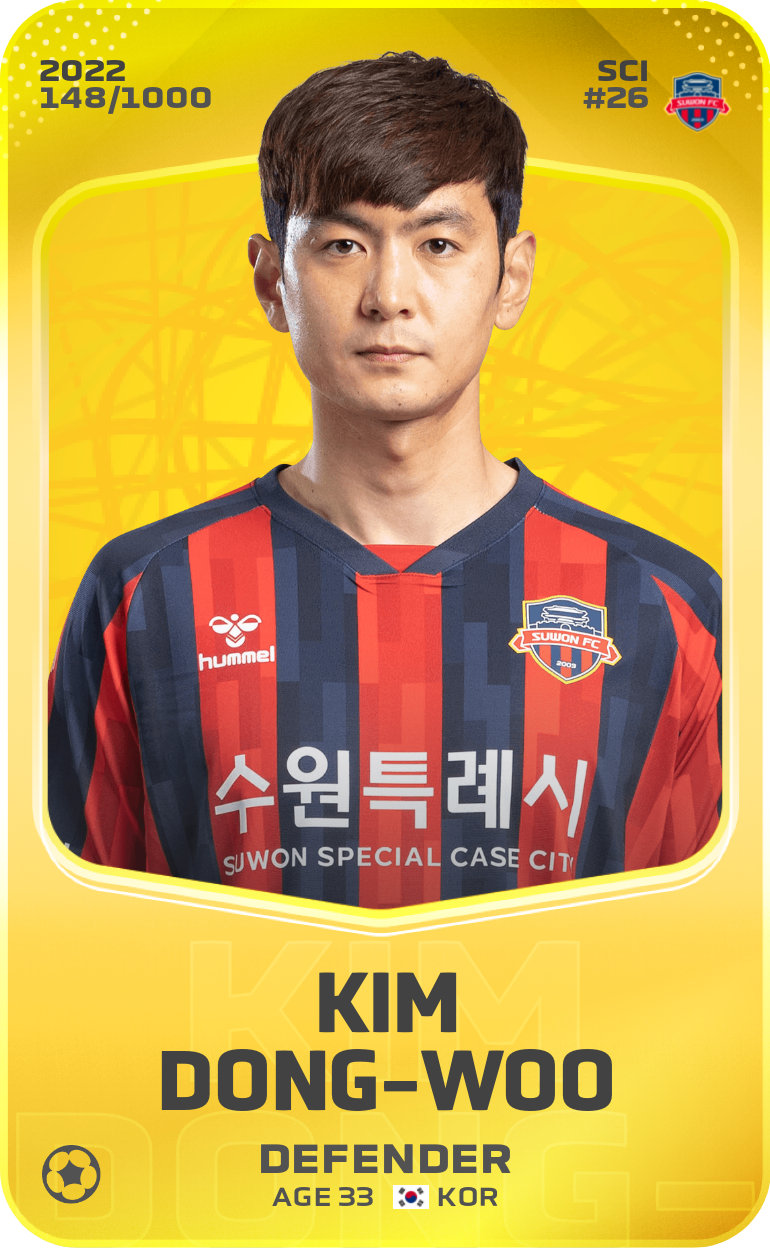 Sorare - Sorare Official - Kim Dong-Woo 2022-23 • Limited 148/1000 - NFT # 7350602696918324600503764566997981041553861767287297225289390585223860545103