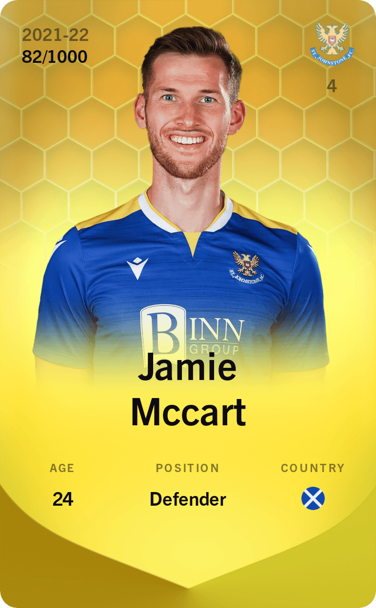 Jamie Mccart 2021-22 • Limited 82/1000