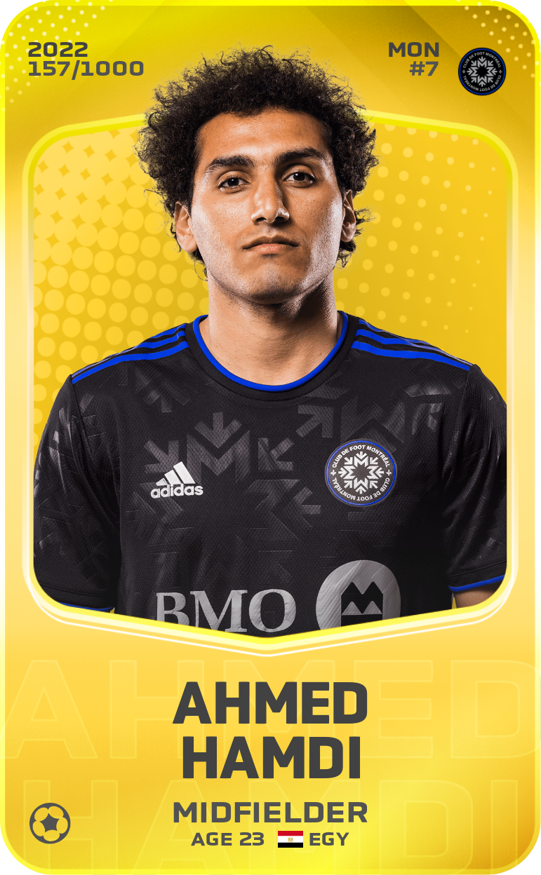 Sorare - Sorare Official - Ahmed Hamdi 2022-23 • Limited 157/1000 - NFT # 31417843595949011851398842783798205117722907199962484425650457230914413387643