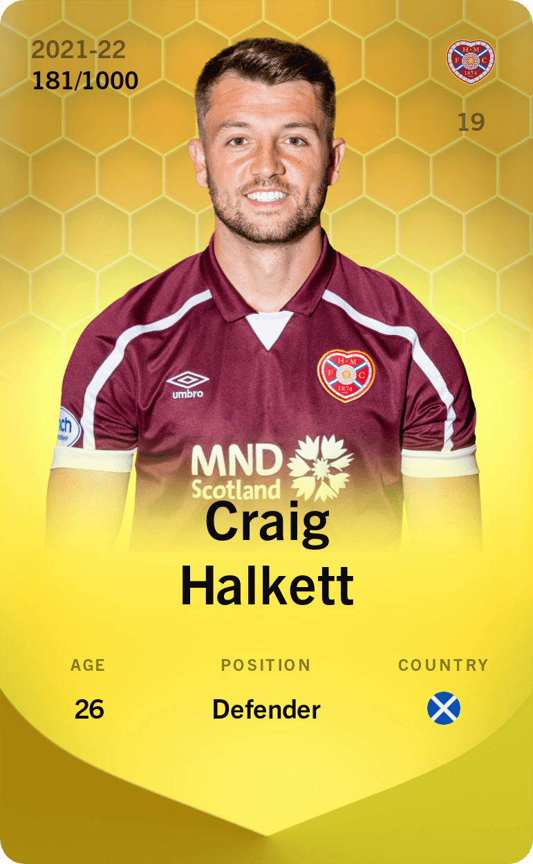 Craig Halkett 2021-22 • Limited 181/1000