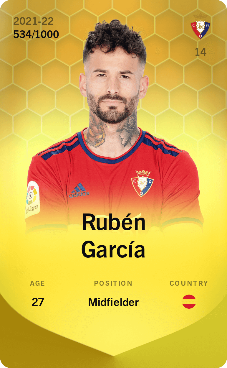 Rubén García 2021-22 • Limited 534/1000