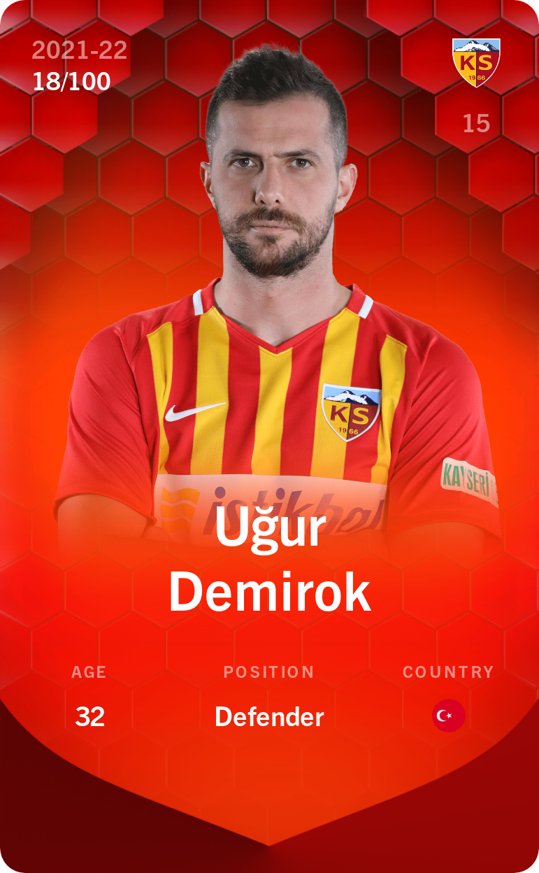 Sorare - Sorare Official - Uğur Demirok 2021-22 • Rare 18/100 - NFT # 106253568681439538853958758319023248979819212500542431405909497587489163066140