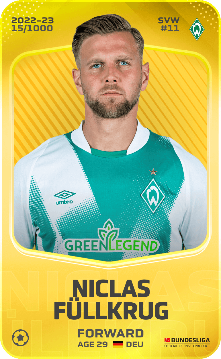 Niclas Füllkrug 2022-23 • Limited 15/1000